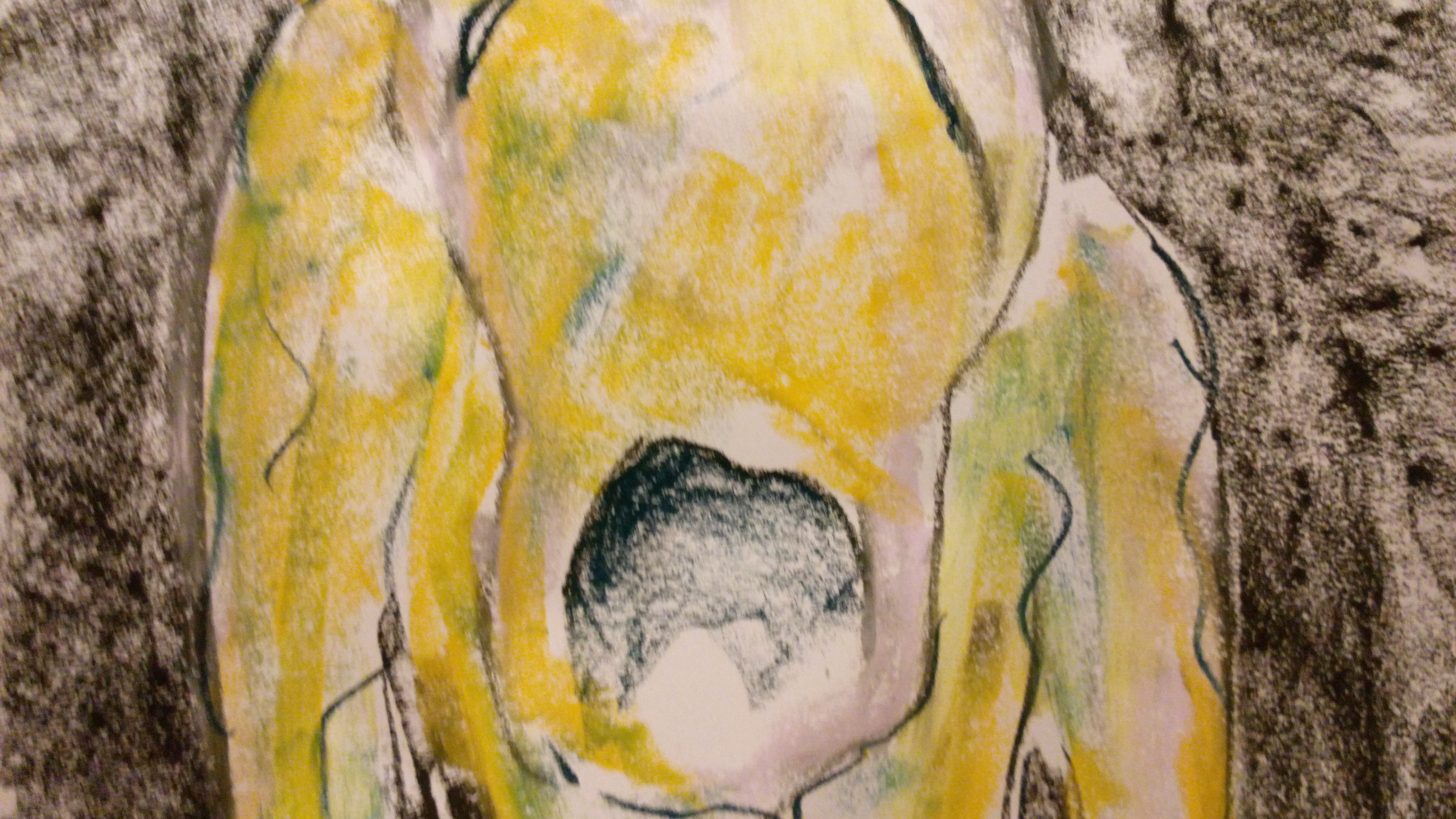 Figure (2016, soft pastel painting, 52cm/33cm)