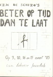 Affiche Beter op tijd dan te laat