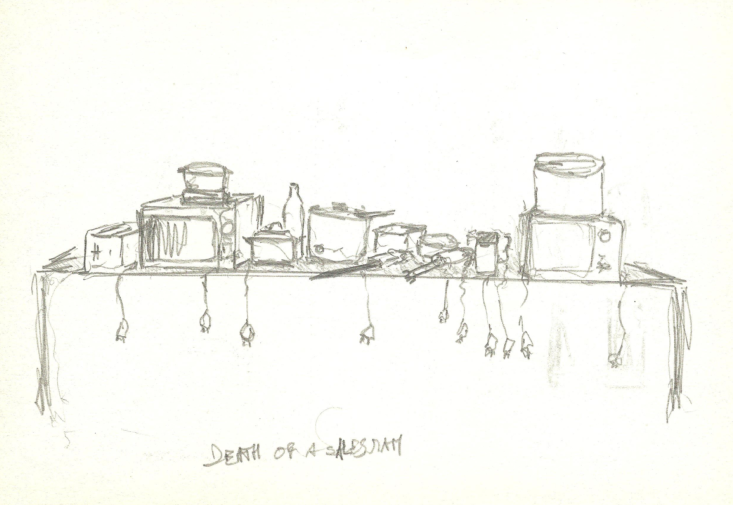 set design (2003, graphite)